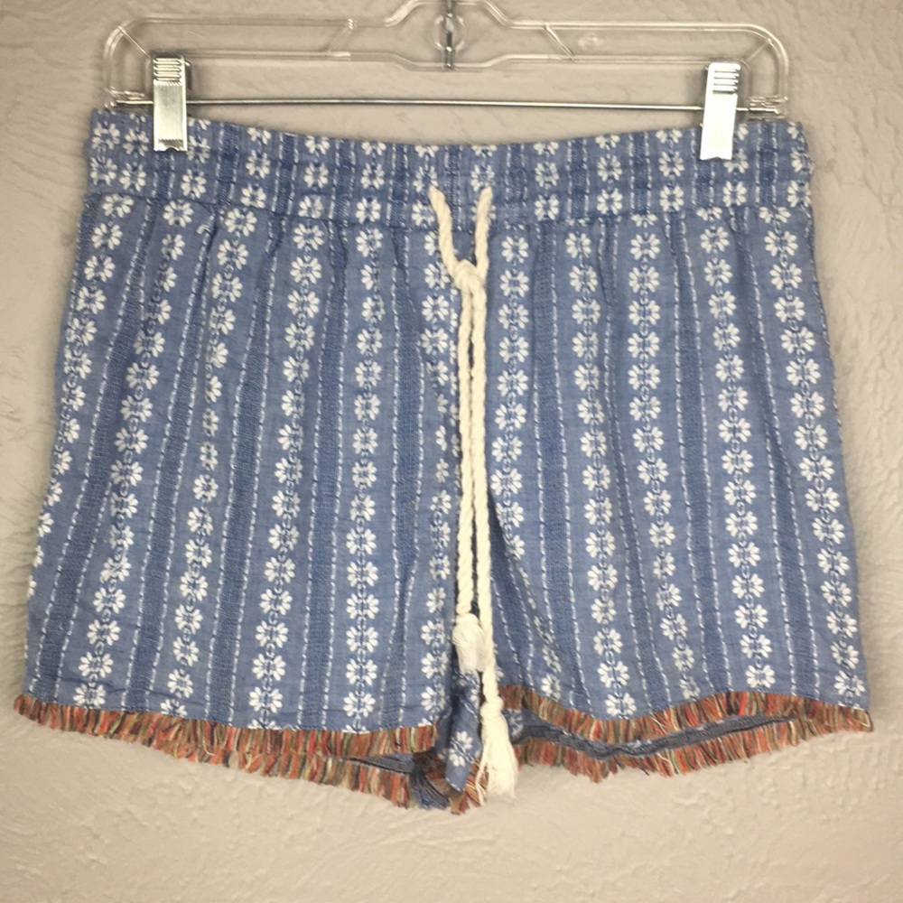 Mossimo Blue & White Drawstring Shorts Size M - Picture 1 of 11